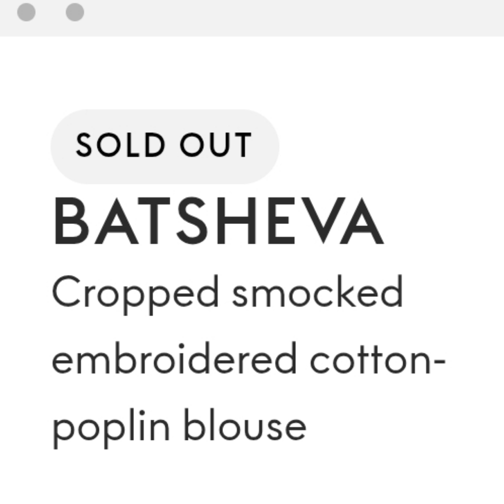Nwot Batsheva Fresh Cotton Smocked Embroidery Boho Cropped Top 6 S - Picture 8 of 11